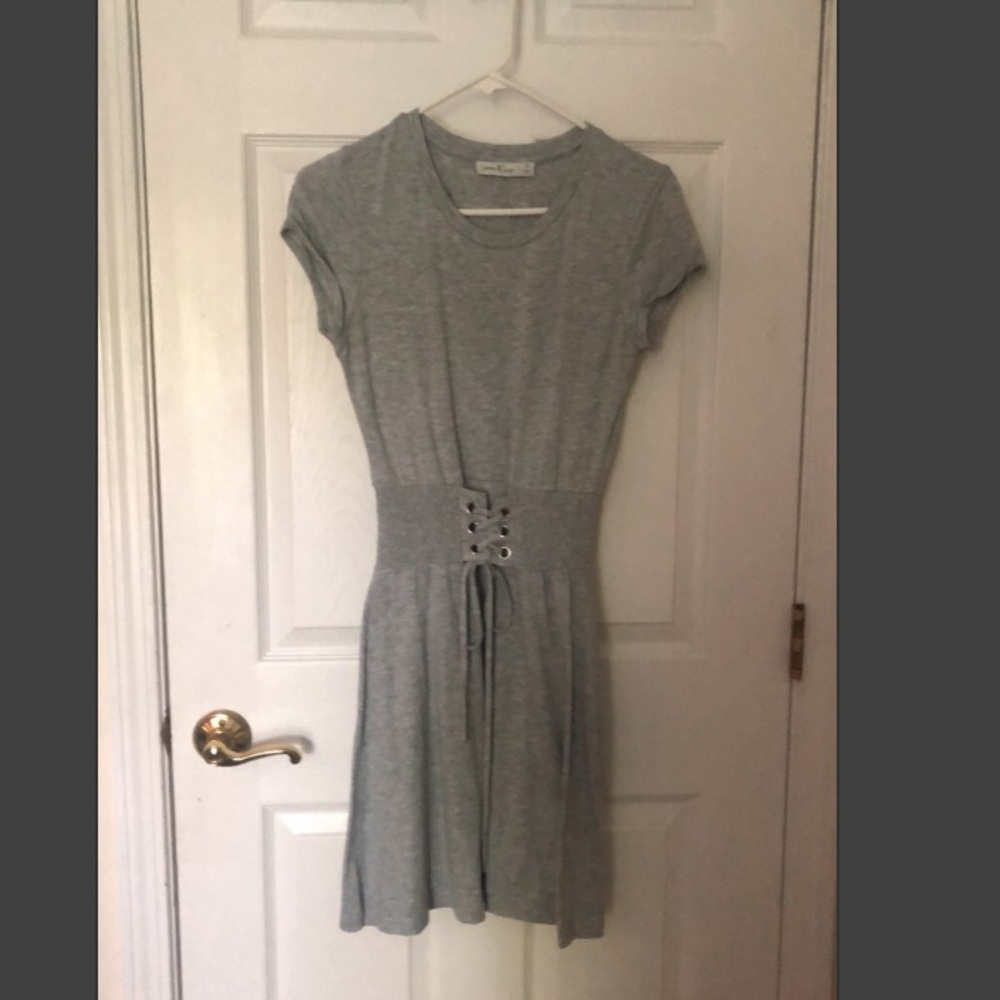 LeTote Grey Corset Waist Dress